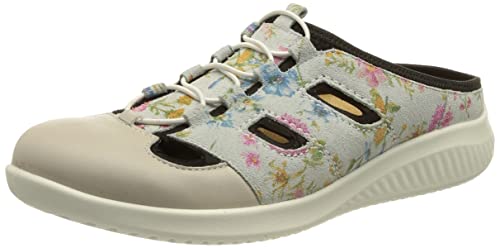 Jomos Damen Allegra 2020 Clog, Offwhite/Flower, 38 EU X-Weit von Jomos