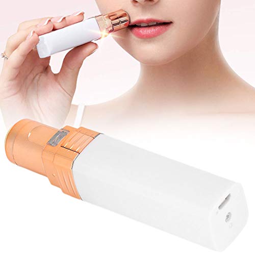 Haarentfernung für Frauen, tragbarer USB-Elektro-Haarentferner-Rasierer Lippenstift-Größe für Ganzkörperweiß von Jonlaki