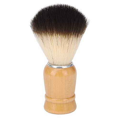 Herren-Bartbürste, Bartschaumbürste, Herren-Nylon-Schaumbürste mit Holzgriff, Bartpflegebürste für den Täglichen Gebrauch von Jonlaki