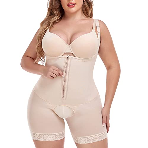 Body Shaper Damen Miederbody Stark Formend Shapewear Bauchweg Bodysuit Abnehmbaren Brustpolster Shaping Body Shape Body Shapewear Damen miederbody stark formend Bodys für Damen Fashion von Jooffery