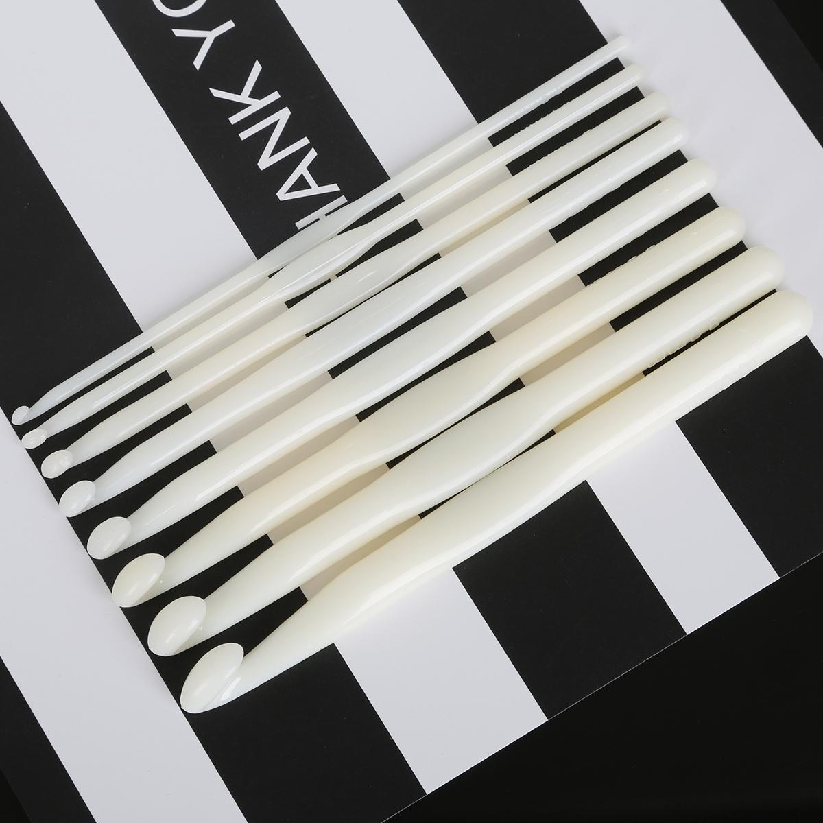 1/8 Stück weißer Kunststoffgriff Häkelnadel Stricknadeln dicker Kopf Werkzeuge DIY Bastelzubehör Multi size 8pcs 1/8 Stück weißer Kunststoffgriff Häkelnadel Stricknadeln dicker Kopf Werkzeuge DIY Bastelzubehör Multi size 8pcs von Joom DACH