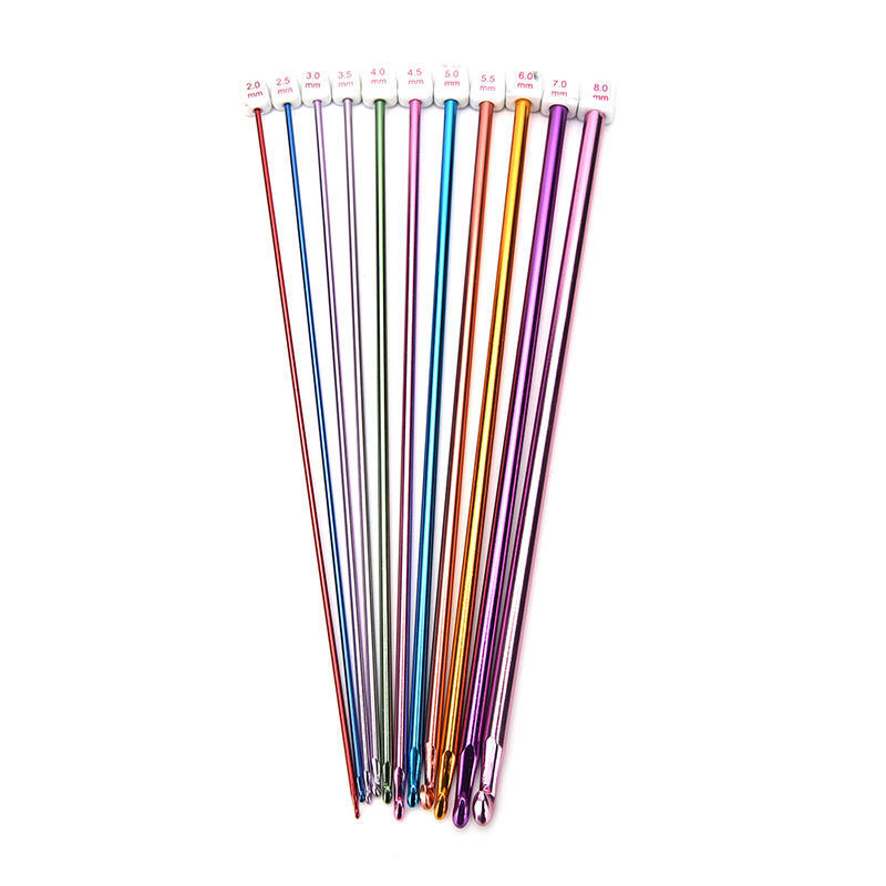 11 Stück 10,6 mehrfarbiges Aluminium TUNESISCHE AFGHANISCHE Häkelnadeln Stricknadeln Set 2-8mm B 11 Stück 10,6 mehrfarbiges Aluminium TUNESISCHE AFGHANISCHE Häkelnadeln Stricknadeln Set 2-8mm B von Joom DACH