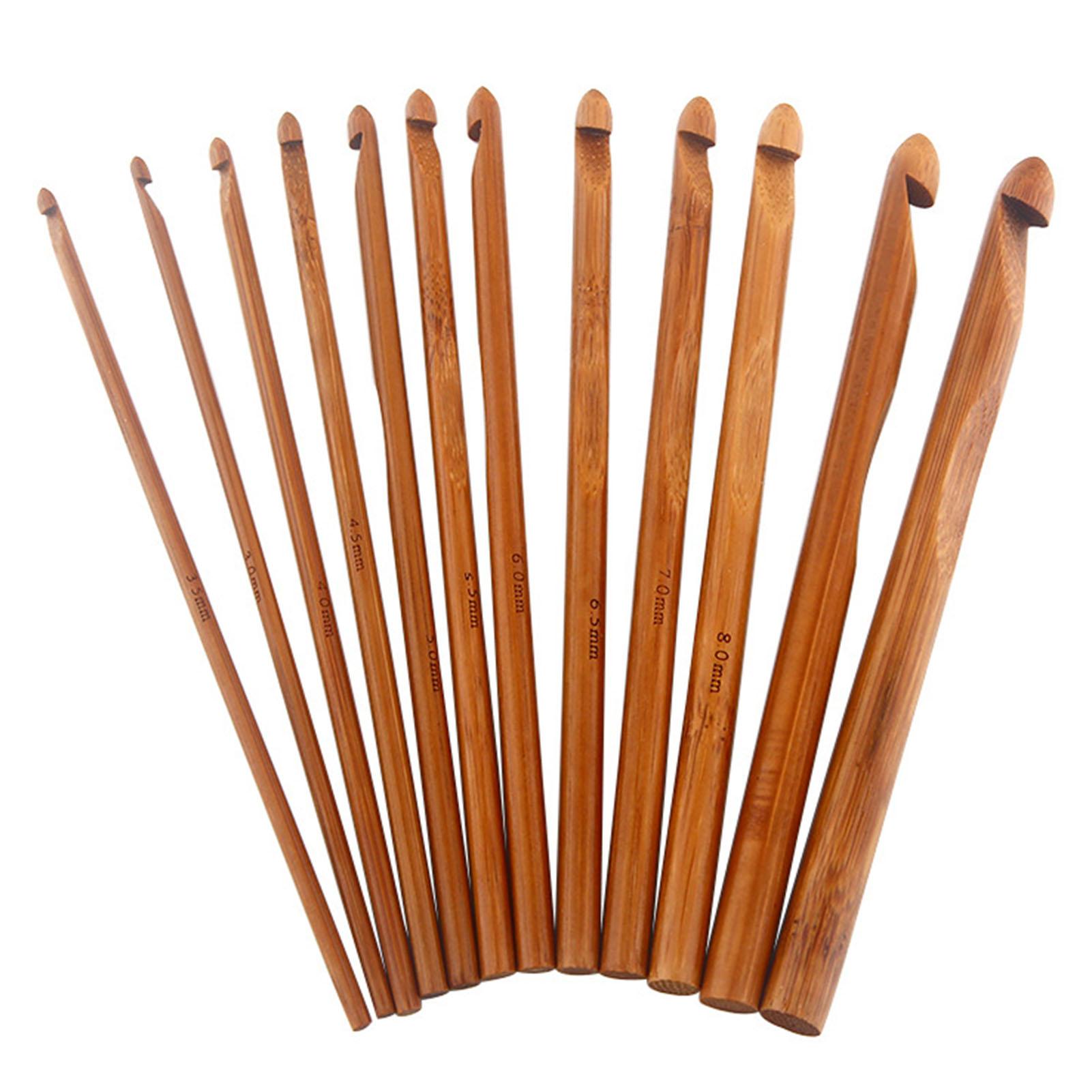12-teiliges Bambus-Stricknadel-Set, verschiedene Größen, glattere Kanten, rund, Bambus, Häkeln für Heimwerker 12-teiliges Bambus-Stricknadel-Set, verschiedene Größen, glattere Kanten, rund, Bambus, Häkeln für Heimwerker von Joom DACH