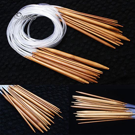 18 Größen 40/60/80/100/120 cm Rundrohr-Stricknadel-Set aus karbonisiertem Bambus 80cm 18 Größen 40/60/80/100/120 cm Rundrohr-Stricknadel-Set aus karbonisiertem Bambus 80cm von Joom DACH