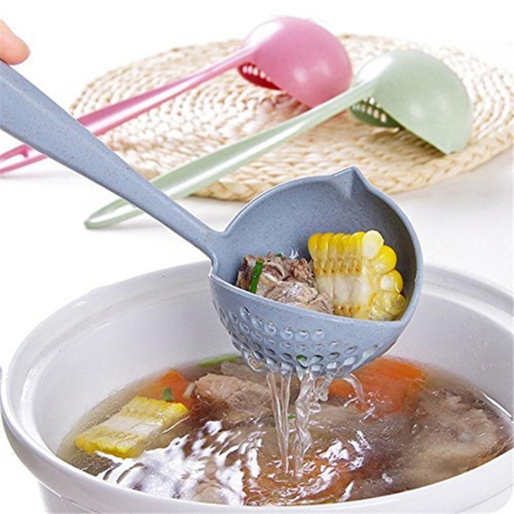 2-in-1-Filtersieb, Topf, Brei, Suppe, langer Griff, großer Löffel, Küchenwerkzeug 1pc blau 2-in-1-Filtersieb, Topf, Brei, Suppe, langer Griff, großer Löffel, Küchenwerkzeug 1pc blau von Joom DACH
