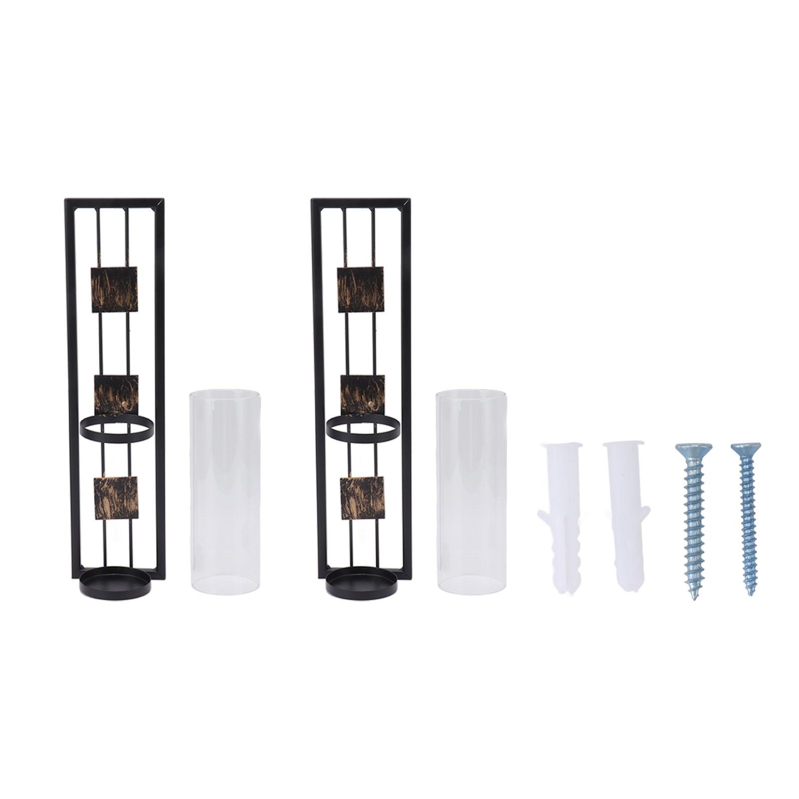 2 stücke Wand Montiert Kerzenhalter Retro Leichte Mode Eisen Glas Wandlampen für Dekoration Platz 2 stücke Wand Montiert Kerzenhalter Retro Leichte Mode Eisen Glas Wandlampen für Dekoration Platz von Joom DACH