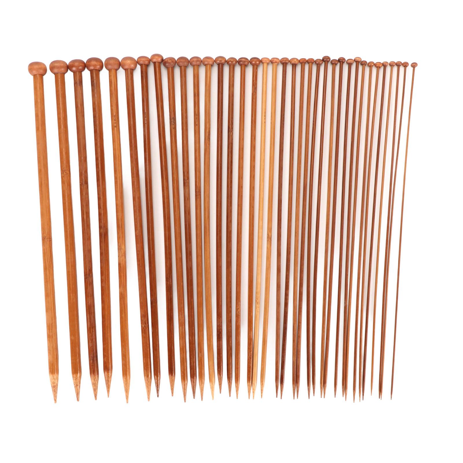 36-teiliges Bambus-Stricknadel-Set, Mehrzweck-Stricknadeln mit Einzelspitze, für Schals und Socken 36-teiliges Bambus-Stricknadel-Set, Mehrzweck-Stricknadeln mit Einzelspitze, für Schals und Socken von Joom DACH