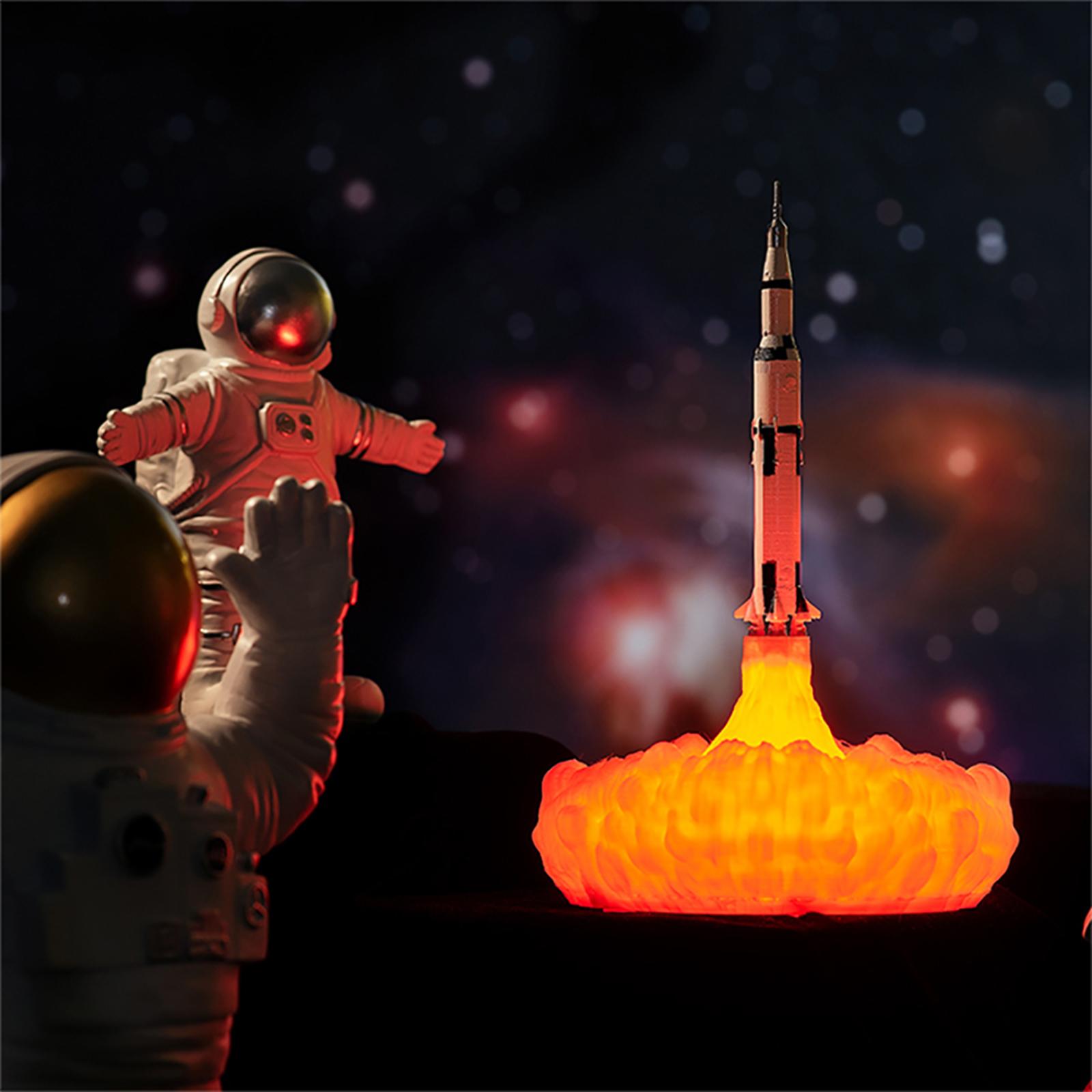 3D-Druck-Raketen-Schreibtischlampe, Nachttischlampe, warmes LED-Nachtlicht, USB wiederaufladbar, für Zuhause Rocket I Type weiß 3D-Druck-Raketen-Schreibtischlampe, Nachttischlampe, warmes LED-Nachtlicht, USB wiederaufladbar, für Zuhause Rocket I Type weiß von Joom DACH