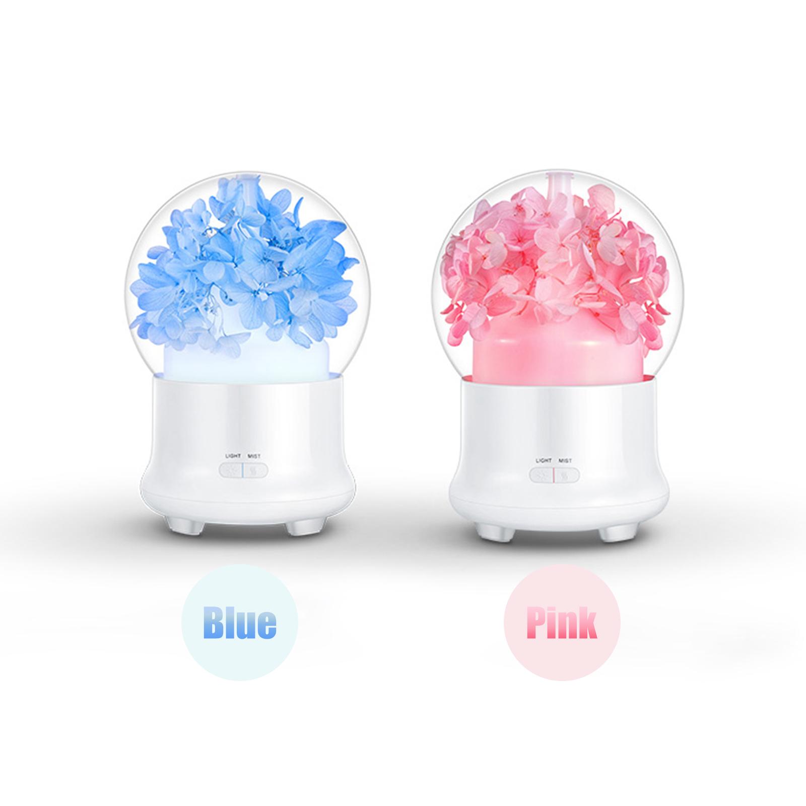 Aromadiffusor mit konservierten Blumen, 100 ml, Nebel-Luftbefeuchter, 7-farbiges Nachtlicht, leises ätherisches Öl EU Plug blau Aromadiffusor mit konservierten Blumen, 100 ml, Nebel-Luftbefeuchter, 7-farbiges Nachtlicht, leises ätherisches Öl EU Plug blau von Joom DACH