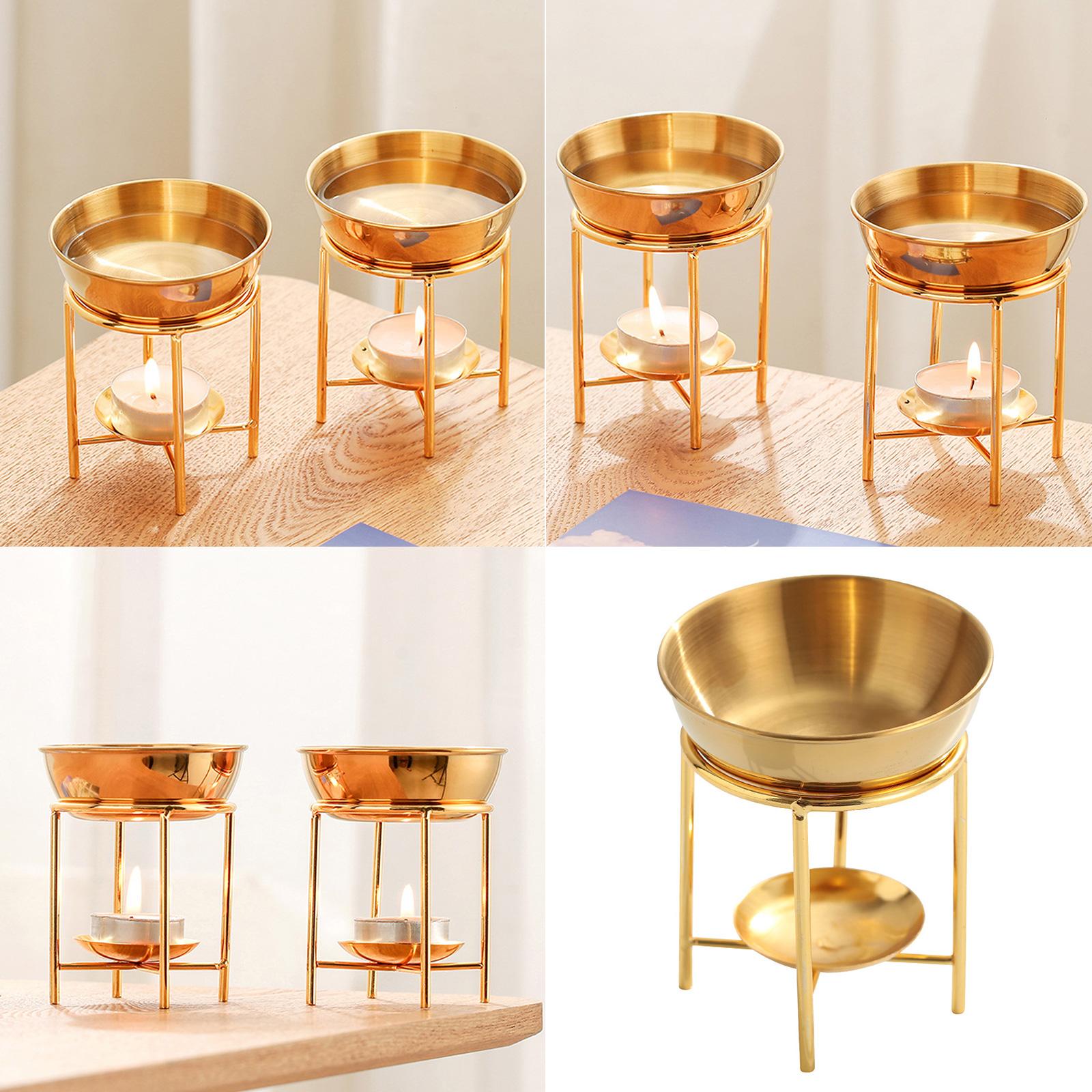 Brenner für ätherische Öle aus rostfreiem Stahl, große Kapazität, Aromatherapeut-Diffusor, abnehmbare Schale, Teelichthalter Brenner für ätherische Öle aus rostfreiem Stahl, große Kapazität, Aromatherapeut-Diffusor, abnehmbare Schale, Teelichthalter von Joom DACH