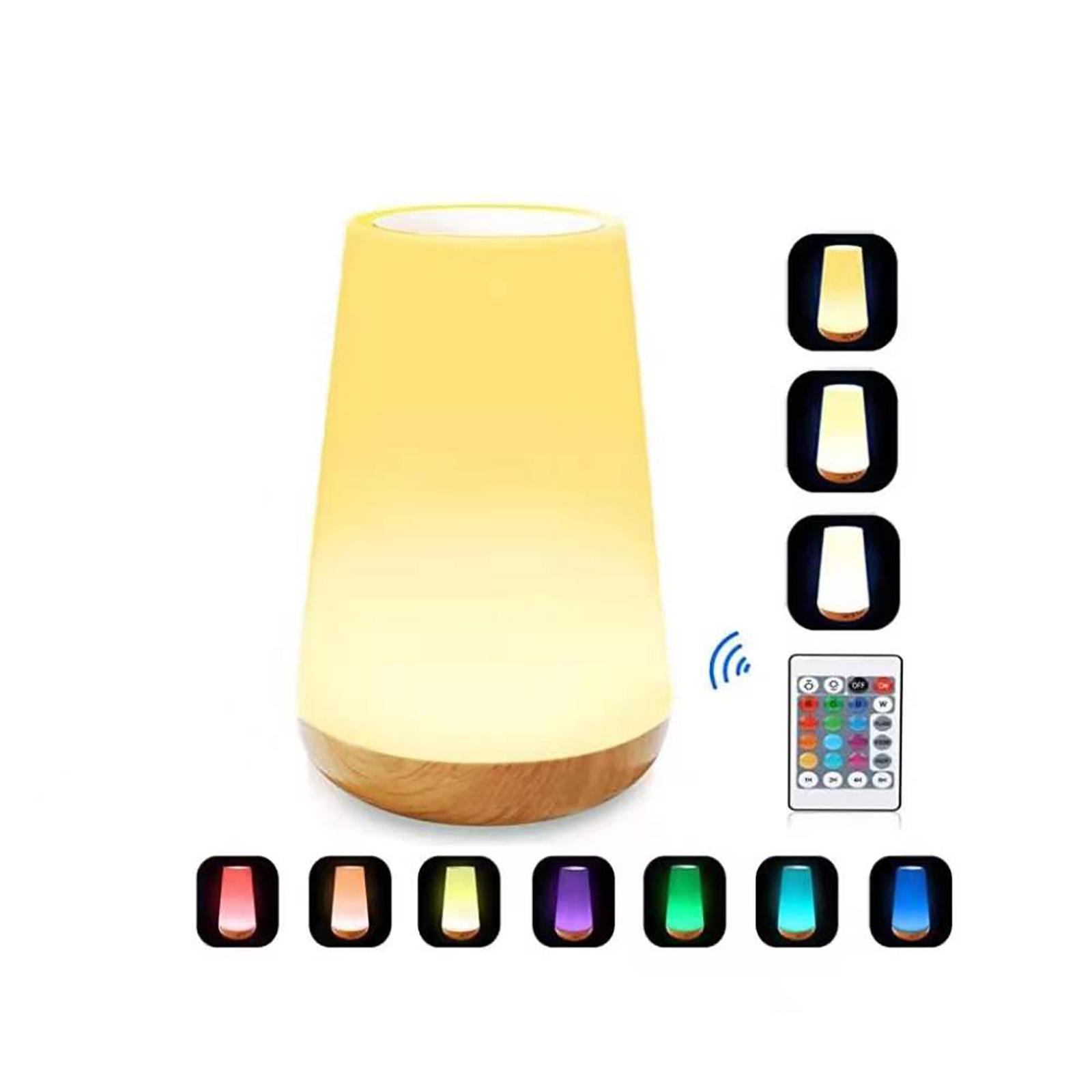 Buntes Nachtlicht, RGB-Farbwechsel-Atmosphärenlampe mit Fernbedienung, Touch-Steuerung Night Light weiß Buntes Nachtlicht, RGB-Farbwechsel-Atmosphärenlampe mit Fernbedienung, Touch-Steuerung Night Light weiß von Joom DACH