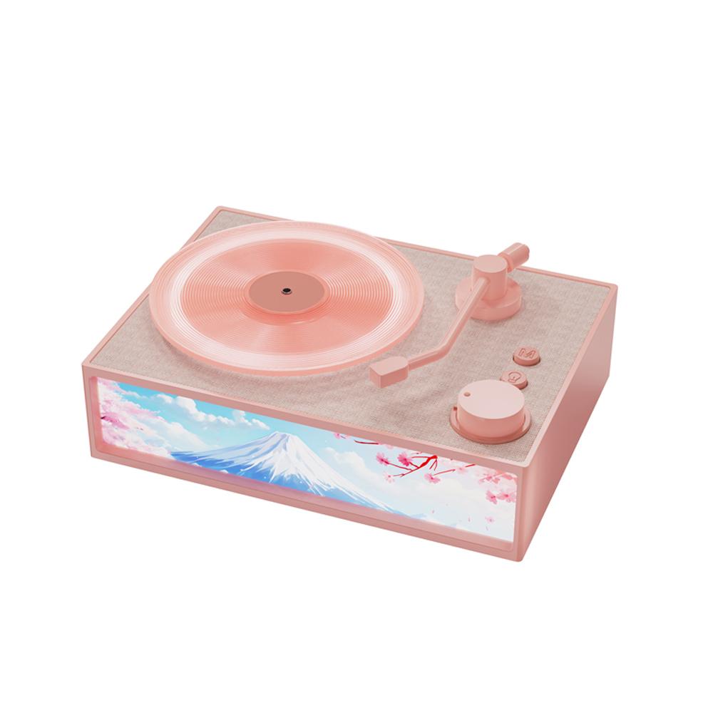Drahtloser BT-Lautsprecher Aroma Desktop Record Player Lautsprecher LED Nachtlicht mit 10ml ätherischem Öl für beige Drahtloser BT-Lautsprecher Aroma Desktop Record Player Lautsprecher LED Nachtlicht mit 10ml ätherischem Öl für beige von Joom DACH