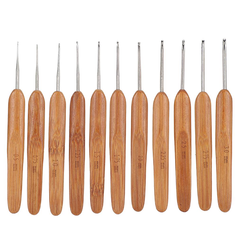 Ergonomisches Häkelnadel-Set, gemischte Größen, Stricknadeln, Bambusgriff, tragbares Flecht- und Webwerkzeug Ergonomisches Häkelnadel-Set, gemischte Größen, Stricknadeln, Bambusgriff, tragbares Flecht- und Webwerkzeug von Joom DACH