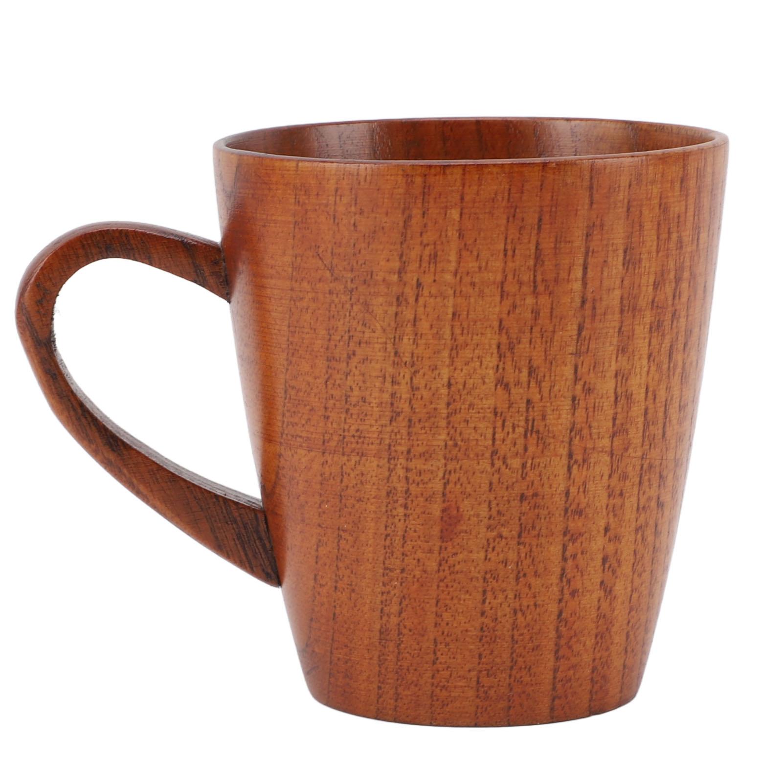 Handgefertigter Holzbecher für Männer und Frauen, 250 ml, Kaffeebecher mit Henkel, kleiner Holzbecher, für Outdoor-Reisen, aus Holz L Handgefertigter Holzbecher für Männer und Frauen, 250 ml, Kaffeebecher mit Henkel, kleiner Holzbecher, für Outdoor-Reisen, aus Holz L von Joom DACH