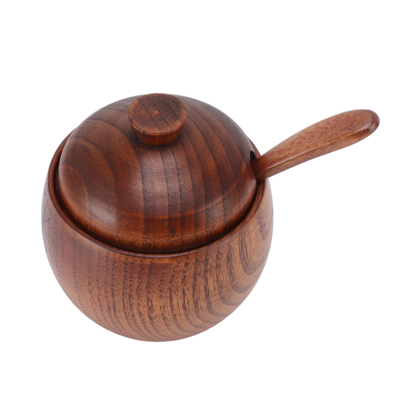 Holz Gewürz Glas Zucker Schüssel Salz Box Gewürze Lagerung Container mit Löffel Deckel Küche Werkzeug L Holz Gewürz Glas Zucker Schüssel Salz Box Gewürze Lagerung Container mit Löffel Deckel Küche Werkzeug L von Joom DACH
