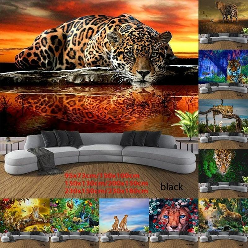 König des Waldes, Tiger, Leopard, Wandteppich, Waldtier, Wandteppich, Wandbehang, Wandkunst, Dekoration, Schlafzimmer-Wandteppich 230x150CM König des Waldes, Tiger, Leopard, Wandteppich, Waldtier, Wandteppich, Wandbehang, Wandkunst, Dekoration, Schlafzimmer-Wandteppich 230x150CM von Joom DACH