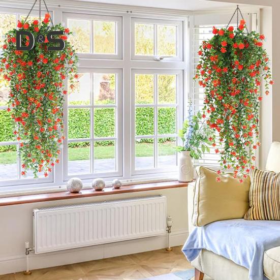 Künstliche Eukalyptusblume, realistisch, für Zuhause, Hochzeit, Garten, Innen- und Außenbereich, Wandbehang, bunte Kunstblumen, herabhängende Ranken, Girlanden-Dekoration gelb Künstliche Eukalyptusblume, realistisch, für Zuhause, Hochzeit, Garten, Innen- und Außenbereich, Wandbehang, bunte Kunstblumen, herabhängende Ranken, Girlanden-Dekoration gelb von Joom DACH