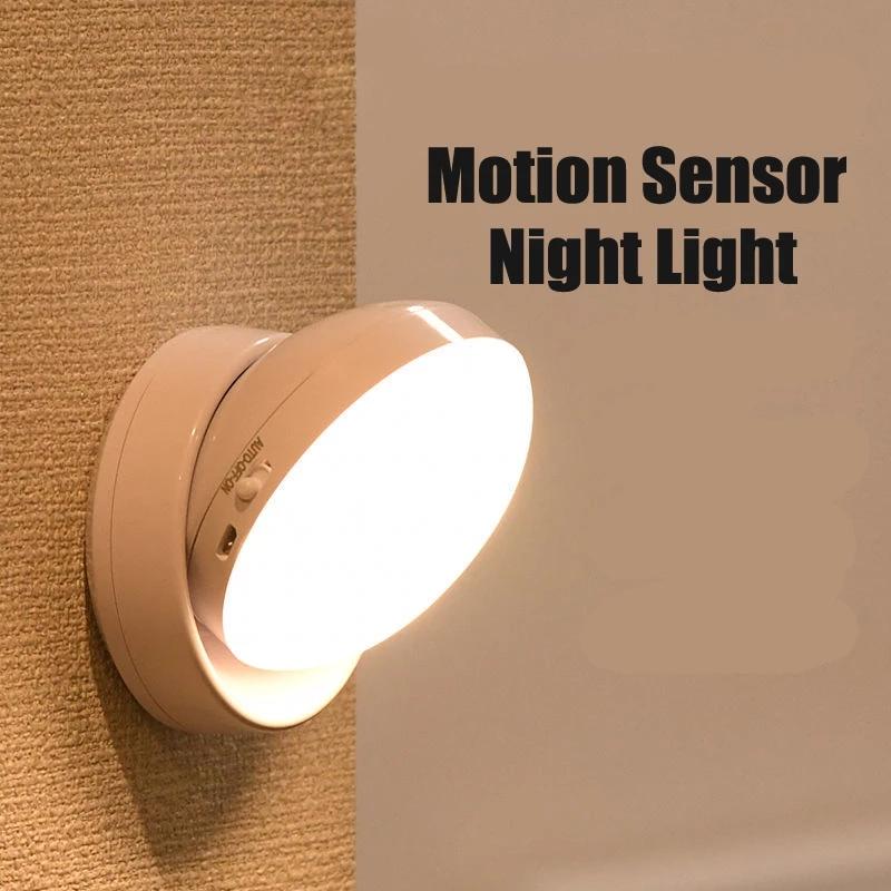 LED-Nachtlicht mit Bewegungsmelder, USB-Aufladung, runde Lampe für Schlafzimmer, Flur, Zuhause, Badezimmer warm white light warm weiße LED-Nachtlicht mit Bewegungsmelder, USB-Aufladung, runde Lampe für Schlafzimmer, Flur, Zuhause, Badezimmer warm white light warm weiße von Joom DACH