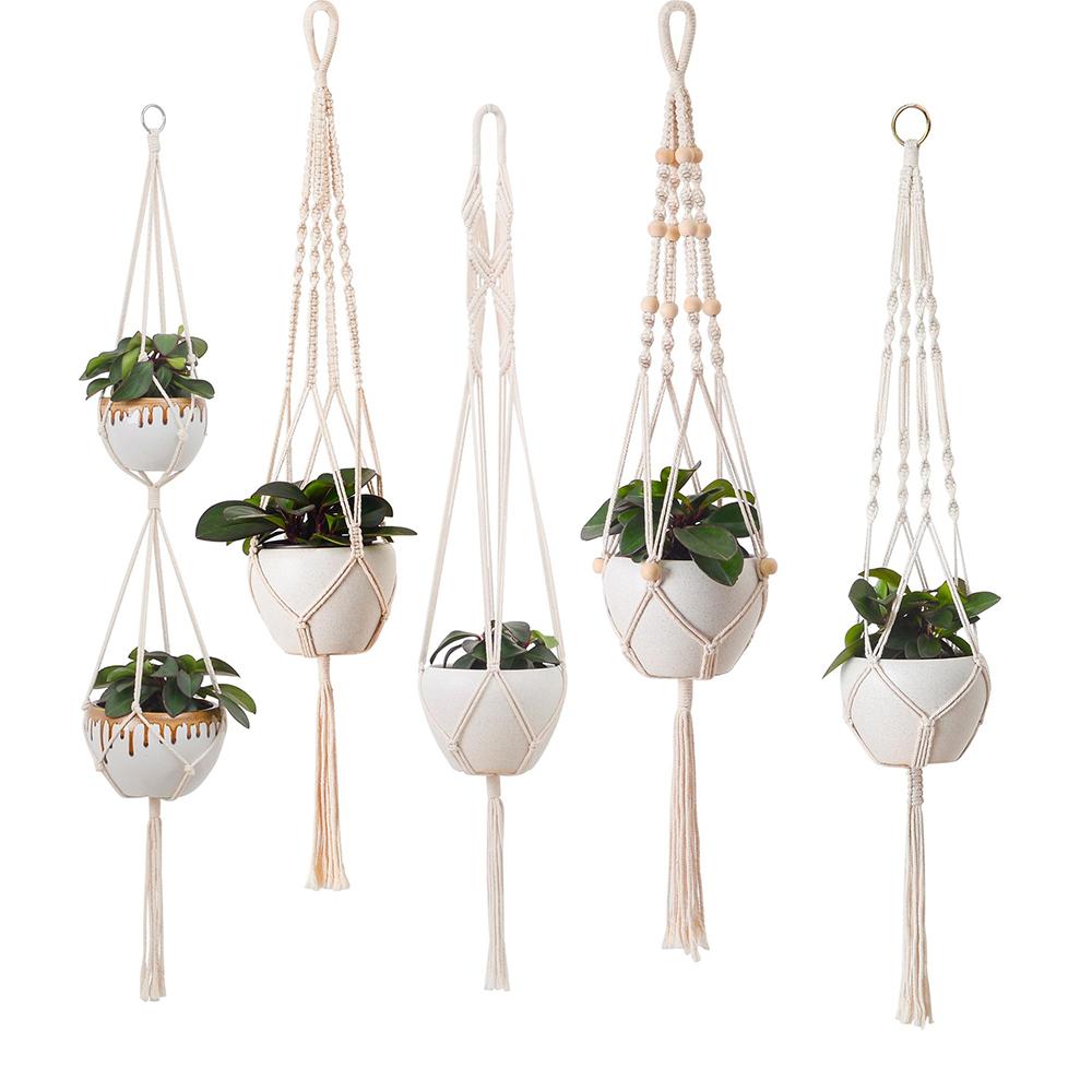 Makramee-Pflanzenaufhänger, Körbe, Blumentöpfe, Halter, Balkon, Wandbehang, Pflanzgefäß, Dekor, geknotetes Hebeseil, Heim- und Gartenbedarf D Makramee-Pflanzenaufhänger, Körbe, Blumentöpfe, Halter, Balkon, Wandbehang, Pflanzgefäß, Dekor, geknotetes Hebeseil, Heim- und Gartenbedarf D von Joom DACH