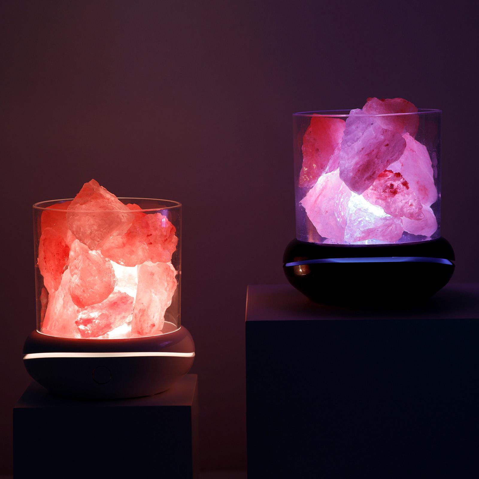 Salzlampe, Himalaya-Salzstein, Nachtlicht, Aromatherapie-Diffusor, Dimmerschalter, 7 Farben, LED-Stein weiß Salzlampe, Himalaya-Salzstein, Nachtlicht, Aromatherapie-Diffusor, Dimmerschalter, 7 Farben, LED-Stein weiß von Joom DACH