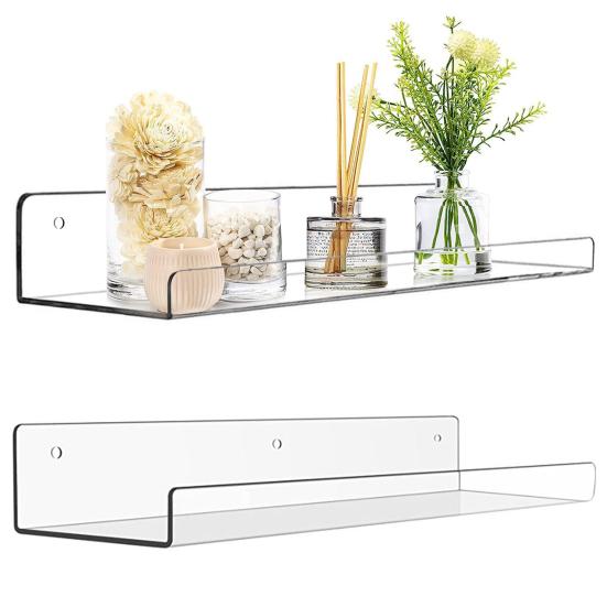 Schwebendes Regal aus Acryl, dick, robust, für Büro, Wohnzimmer, Schlafzimmer, Badezimmer, Küche, Wandhalterung, Aufbewahrung schwarz Schwebendes Regal aus Acryl, dick, robust, für Büro, Wohnzimmer, Schlafzimmer, Badezimmer, Küche, Wandhalterung, Aufbewahrung schwarz von Joom DACH