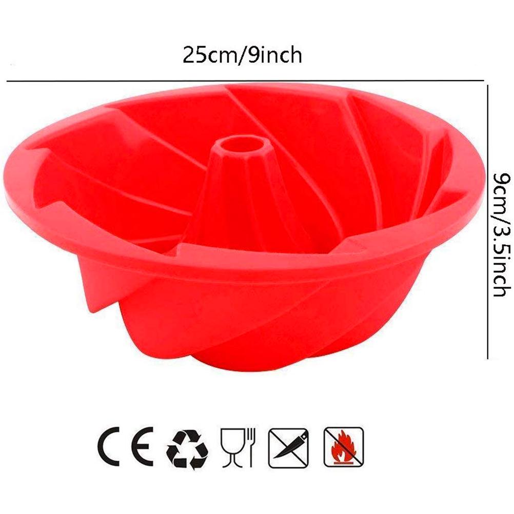 Silikon-Backformen mit Spiraldesign, 22,9 cm, antihaftbeschichtet, Kuchenform, 3D-Brotkuchenform, DIY, große Auflaufform L Silikon-Backformen mit Spiraldesign, 22,9 cm, antihaftbeschichtet, Kuchenform, 3D-Brotkuchenform, DIY, große Auflaufform L von Joom DACH