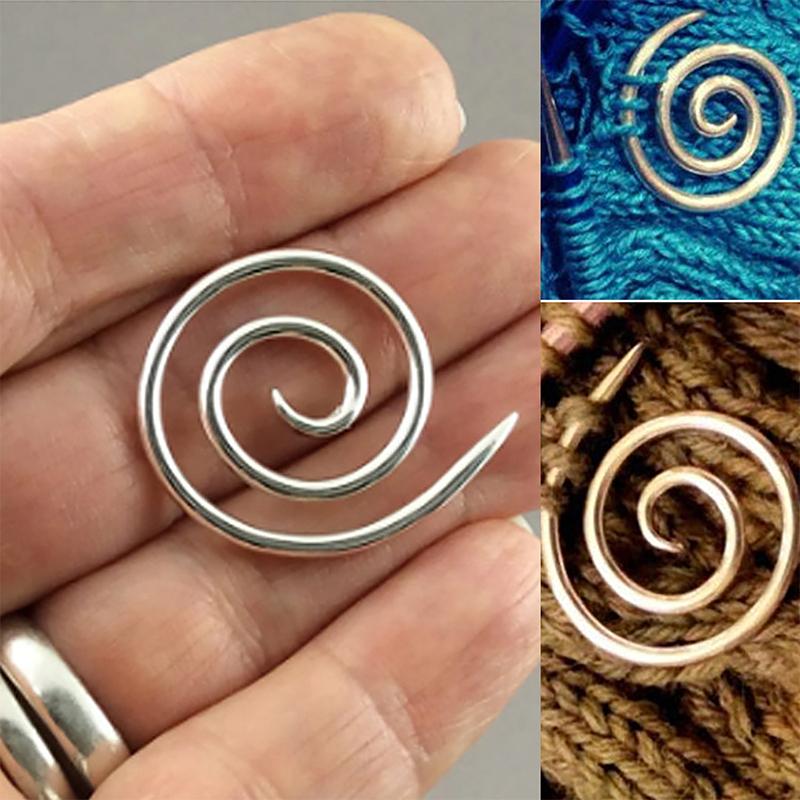 Spiralkabel-Stricknadel, handgefertigtes Strickwerkzeug, spiralförmige Stricknadel silber Spiralkabel-Stricknadel, handgefertigtes Strickwerkzeug, spiralförmige Stricknadel silber von Joom DACH