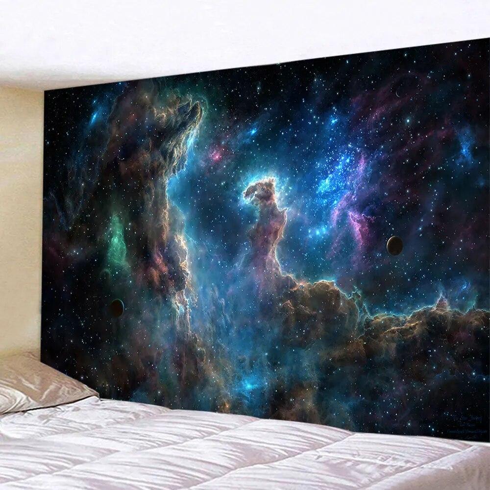 Sternenhimmel-Galaxie-Tapisserie, Mond, Universum, Weltraum, Nebel, Wandbehang, Wandtuch für Zuhause, Schlafzimmer, Schlafsaal, Dekoration 230x150cm Sternenhimmel-Galaxie-Tapisserie, Mond, Universum, Weltraum, Nebel, Wandbehang, Wandtuch für Zuhause, Schlafzimmer, Schlafsaal, Dekoration 230x150cm von Joom DACH