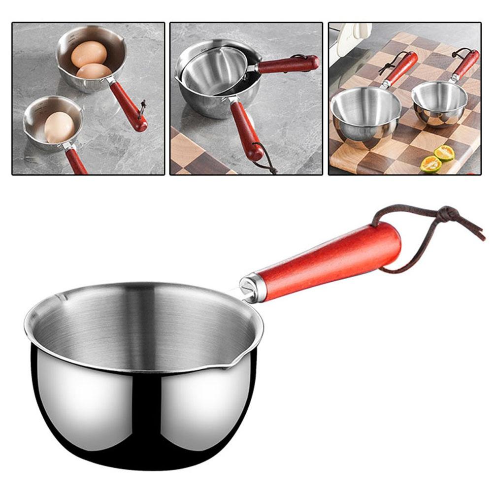 Stielkasserolle aus Edelstahl zum Kochen, kleiner Topf für heißes Öl und scharfe Soße 150ml Stielkasserolle aus Edelstahl zum Kochen, kleiner Topf für heißes Öl und scharfe Soße 150ml von Joom DACH