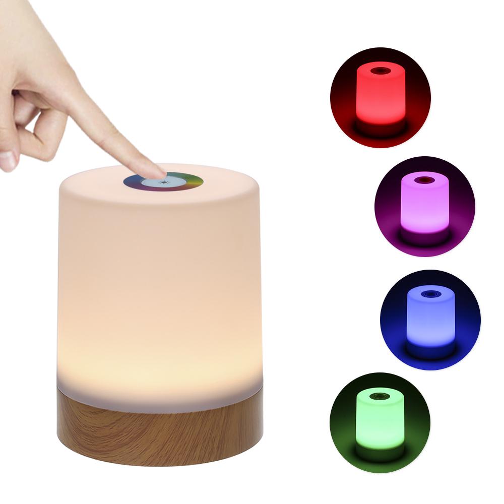 Tragbares Nachtlicht, über USB wiederaufladbar, dimmbar, warmweiß und farbwechselnd, RGB-Berührungssteuerung, Nachttisch-Schreibtischlampen für Schlafzimmer, Wohnzimmer Tragbares Nachtlicht, über USB wiederaufladbar, dimmbar, warmweiß und farbwechselnd, RGB-Berührungssteuerung, Nachttisch-Schreibtischlampen für Schlafzimmer, Wohnzimmer von Joom DACH