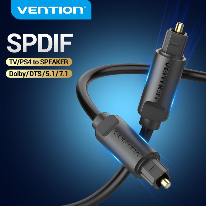 Vention Digitales optisches Audiokabel, Glasfaser-Toslink-Stecker auf Stecker, für Blu-ray, DVD, Xbox, PS4, digitales SPDIF-Kabel 1m schwarz Vention Digitales optisches Audiokabel, Glasfaser-Toslink-Stecker auf Stecker, für Blu-ray, DVD, Xbox, PS4, digitales SPDIF-Kabel 1m schwarz von Joom DACH