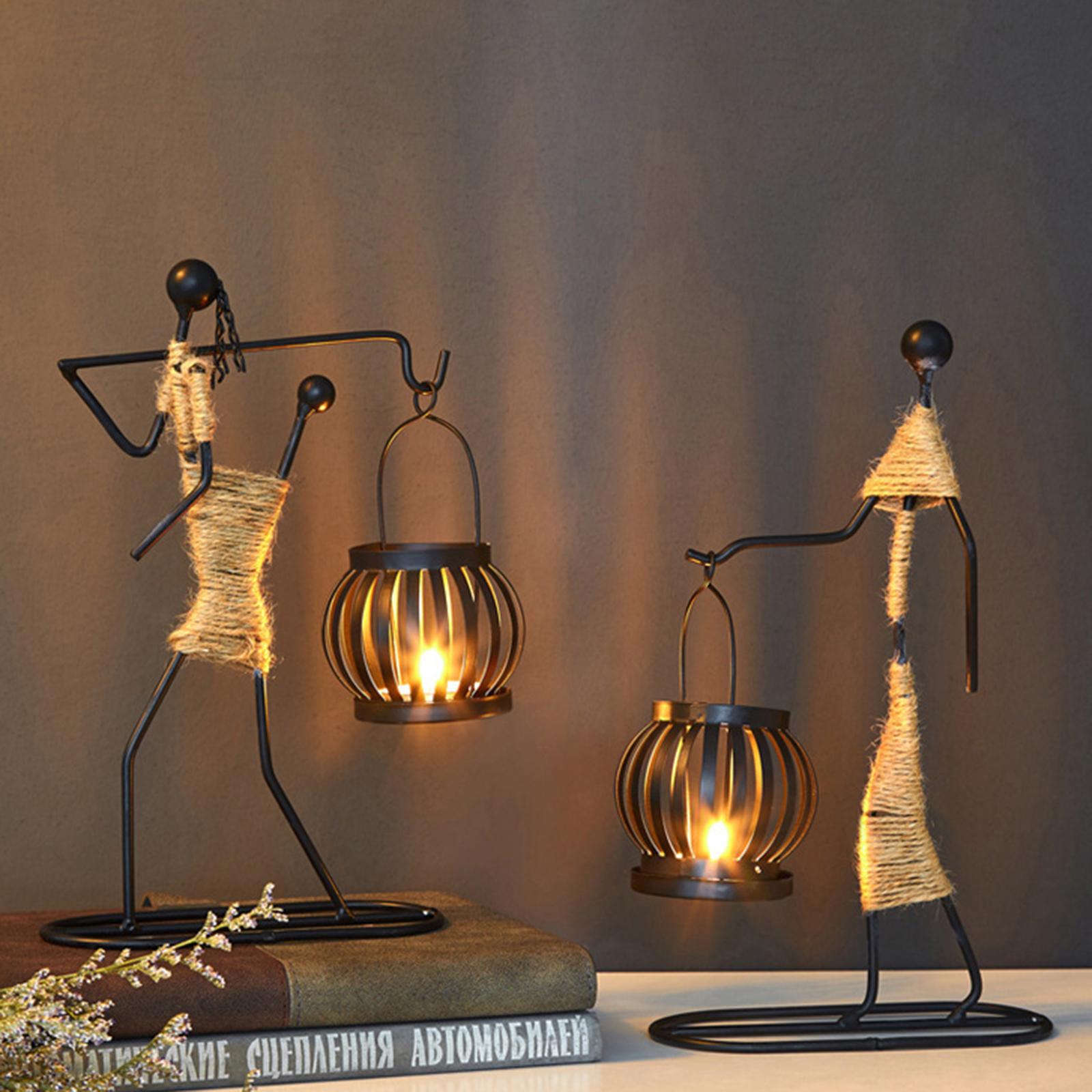 Vintage Kerzenhalter Home Decor Mädchen-förmigen Eisen Kerzenhalter Dekorative Laterne-förmigen Kerze Type A schwarz Vintage Kerzenhalter Home Decor Mädchen-förmigen Eisen Kerzenhalter Dekorative Laterne-förmigen Kerze Type A schwarz von Joom DACH