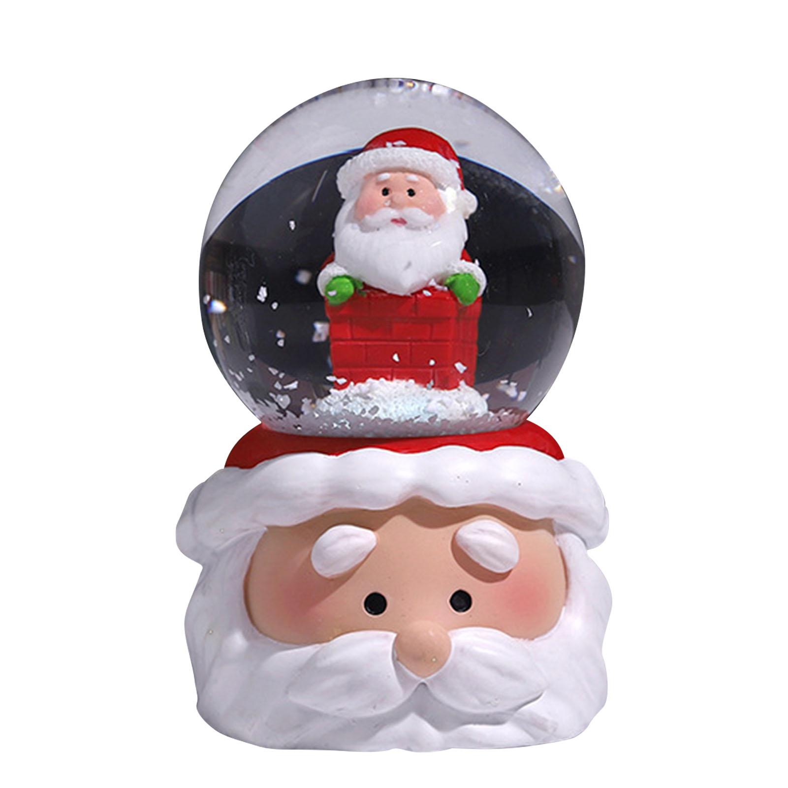 Weihnachtsschneekugel, bunte Beleuchtung, Heimdekoration, Nachtlicht, Dekor für Familie, Freunde, alter Mann Weihnachtsschneekugel, bunte Beleuchtung, Heimdekoration, Nachtlicht, Dekor für Familie, Freunde, alter Mann von Joom DACH