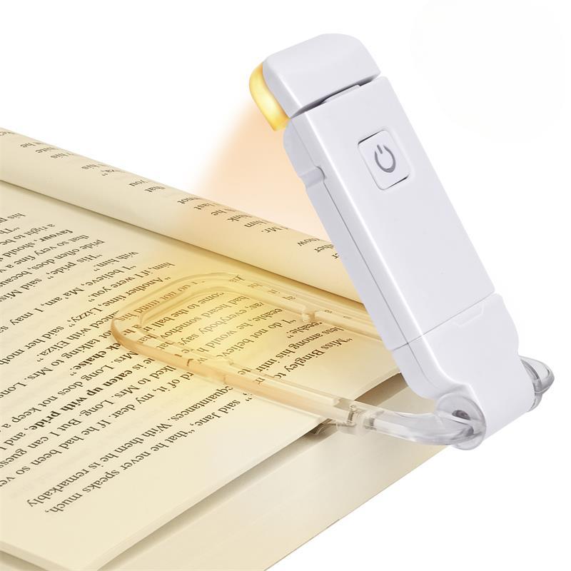 Wiederaufladbare Buchleuchte, Leseleuchte, Augenschutz, Nachtlicht, tragbares Clip-Schreibtischlicht, Lesezeichen, Leselicht, Nachtlampe weiß Wiederaufladbare Buchleuchte, Leseleuchte, Augenschutz, Nachtlicht, tragbares Clip-Schreibtischlicht, Lesezeichen, Leselicht, Nachtlampe weiß von Joom DACH