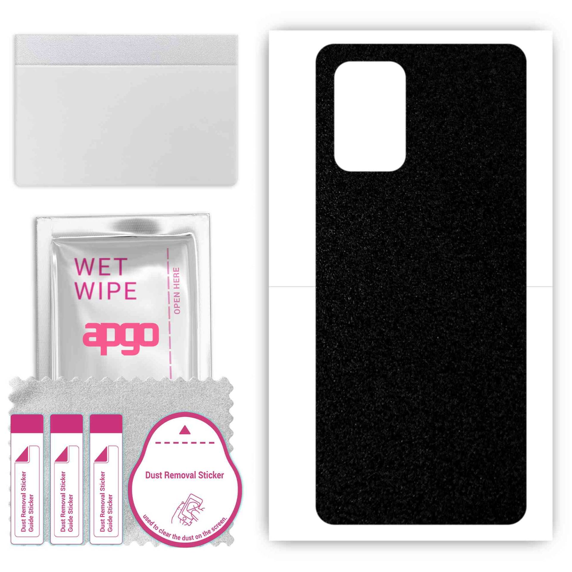 apgo Schutzfolie Skin Sticker für die Rückseite kompatibel mit Oppo A16s, Wrap Film, Folie, Vinyl - Muster Matt Schwarz apgo Schutzfolie Skin Sticker für die Rückseite kompatibel mit Oppo A16s, Wrap Film, Folie, Vinyl - Muster Matt Schwarz von Joom DACH
