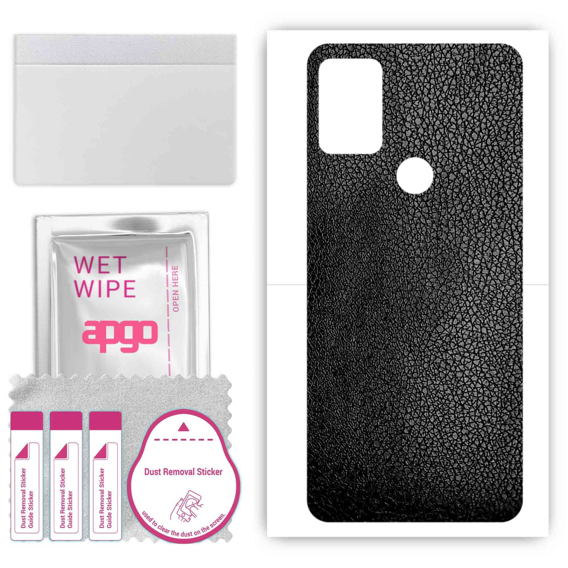 apgo Schutzfolie Skin Sticker für die Rückseite kompatibel mit Umidigi A9, Wrap Film, Folie, Vinyl - Muster Schwarz Leder apgo Schutzfolie Skin Sticker für die Rückseite kompatibel mit Umidigi A9, Wrap Film, Folie, Vinyl - Muster Schwarz Leder von Joom DACH