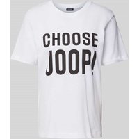 JOOP! T-Shirt mit Logo-Print in Weiss, Größe 34 von Joop!