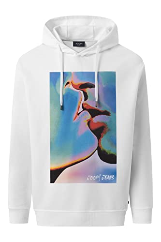 Joop! Herren Hoodie Kapuzenpullover SEBASTIANO Regular M-3XL Schwarz Weiss Grün, Größe:L, Farbe:White 100 von Joop!