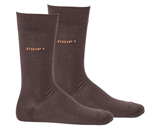 Joop! Herren Socken 2 Paar, Basic Soft Cotton Sock 2-Pack, Einfarbig - Farbwahl: Farbe: Mocca | Größe: 39-42 (6-8 UK) von Joop!