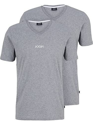 Joop! Herren V-Neck T-Shirt, 2er Pack, Graumelange, 3XL von Joop!