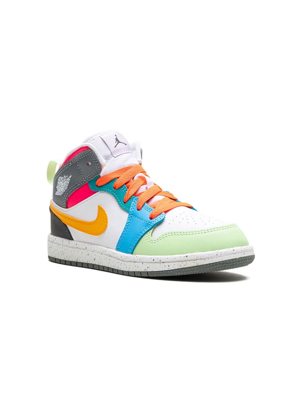 Jordan Kids Air Jordan 1 Mid "Multi Color" Sneakers - Weiß von Jordan Kids