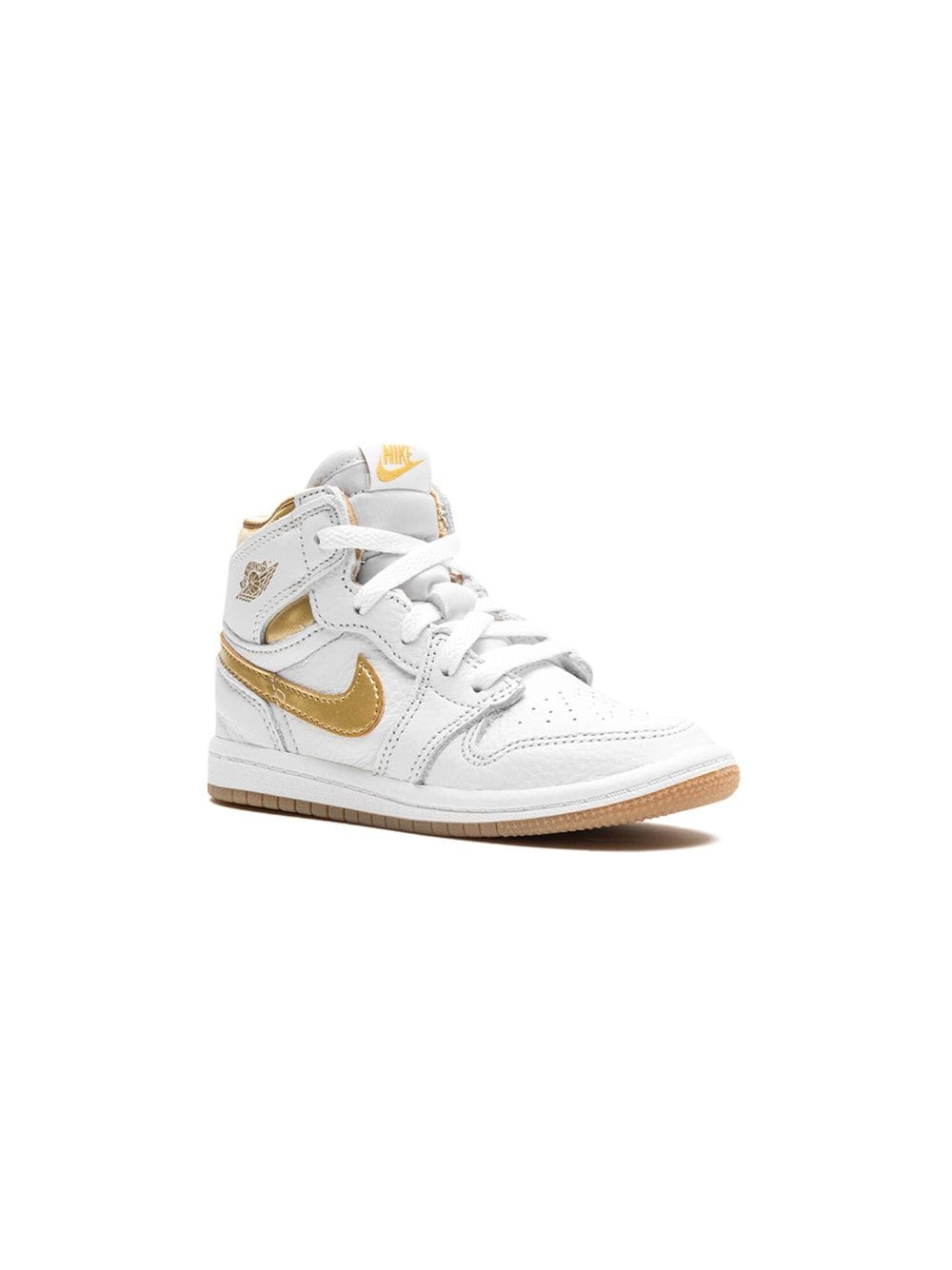 Jordan Kids Air Jordan 1 Retro High OG 'Metallic Gold' Sneakers - Weiß von Jordan Kids