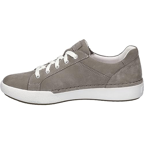 Josef Seibel Damen Low-Top Sneaker Claire 03,Weite G (Normal),Wechselfußbett,Freizeitschuhe,Turnschuhe,Laufschuhe,grau,41 EU von Josef Seibel