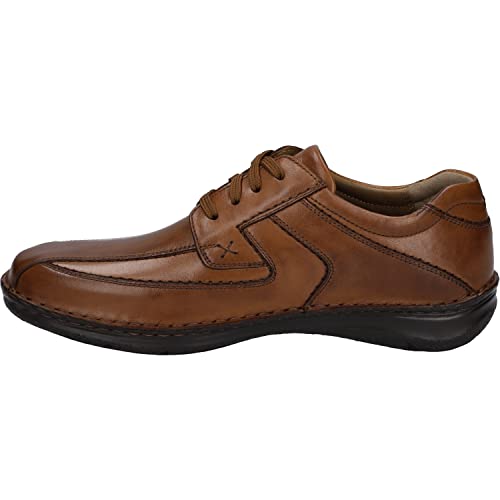 Josef Seibel Herren Businessschuhe Anvers 08,Weite K (Extra weit),Wechselfußbett,straßenschuhe,Strassenschuhe,Low-tie,Braun (Cognac),48 EU von Josef Seibel