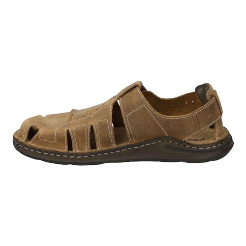 Josef Seibel Herren geschlossene Sandalen Maverick 01,Weite G (Normal),Halbschuhe,Klettverschluss,Sommerschuhe,Castagne,39 EU von Josef Seibel