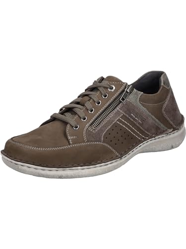 Josef Seibel Herren Low-Top Sneaker Anvers 87,Weite K (Extra weit),Wechselfußbett,schnürer,Halbschuhe,Turnschuhe,Vulcano-Kombi,48 EU von Josef Seibel