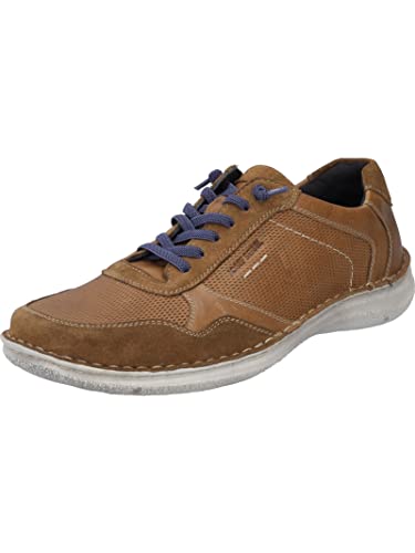 Josef Seibel Herren Low-Top Sneaker Anvers 97,Weite K (Extra weit),Wechselfußbett,schnürschuhe,schnürer,Halbschuhe,Castagne,39 EU von Josef Seibel