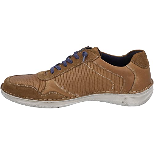 Josef Seibel Herren Low-Top Sneaker Anvers 97,Weite K (Extra weit),Wechselfußbett,schnürschuhe,schnürer,Halbschuhe,Castagne,46 EU von Josef Seibel