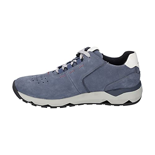 Josef Seibel Herren Low-Top Sneaker Jeremiah 01,Weite G (Normal),Wechselfußbett,Turnschuhe,Laufschuhe,schnürschuhe,Blau (Jeans-Kombi),44 EU / 9.5 UK von Josef Seibel