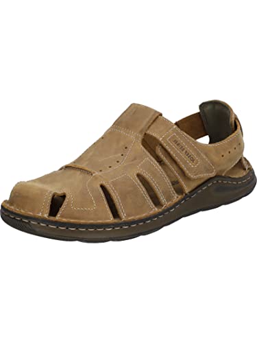 Josef Seibel Herren geschlossene Sandalen Maverick 01,Weite G (Normal),Freizeitschuhe,offene Schuhe,Strandschuhe,Castagne,44 EU von Josef Seibel